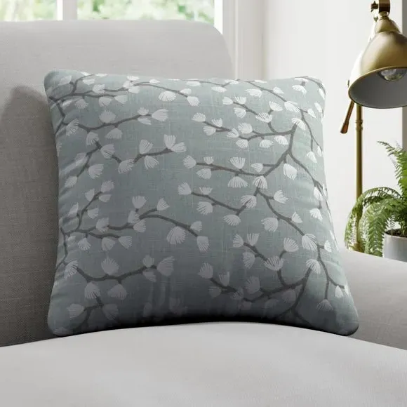 Cushion Cover with Branch Design - Seafoam image