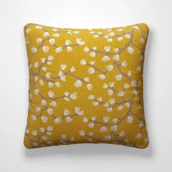 Cushion Cover with Branch Design - Sunflower
