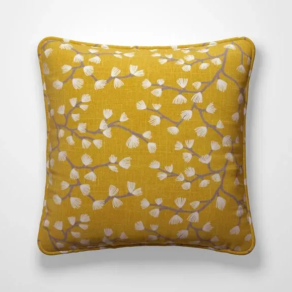 Cushion Cover with Branch Design - Sunflower