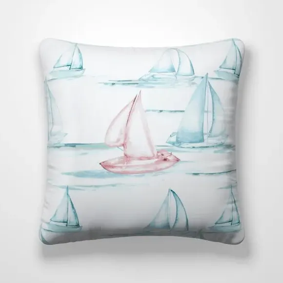 Cushion Cover with Coastal Design - Portloe
