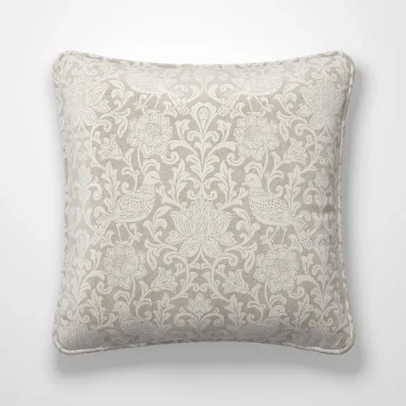 Cushion Cover with Damask Pattern - Dove, Polyester