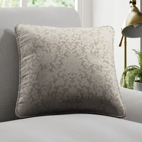 Cushion Cover with Damask Pattern - Dove, Polyester