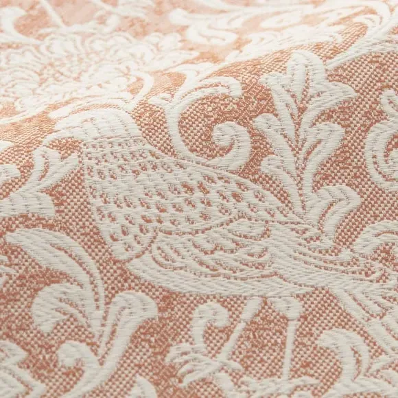 Cushion Cover with Damask Pattern - Orange, Polyester