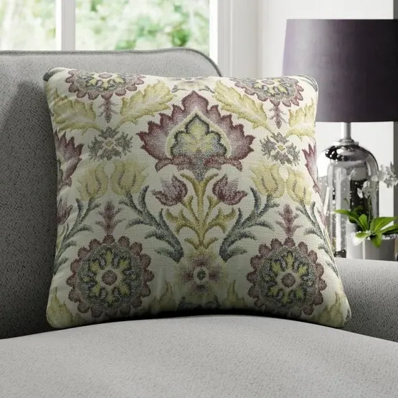Cushion Cover with Embroidery - Grape, Polyester