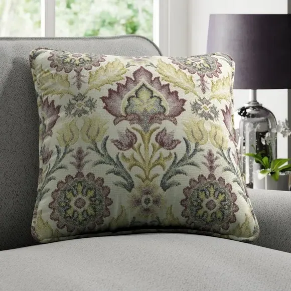 Cushion Cover with Embroidery - Grape, Polyester image