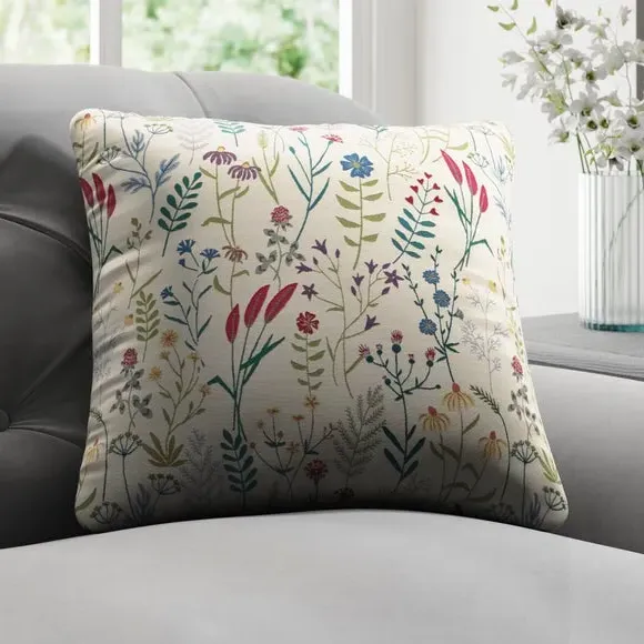 Cushion Cover with Floral Design - Chintz image