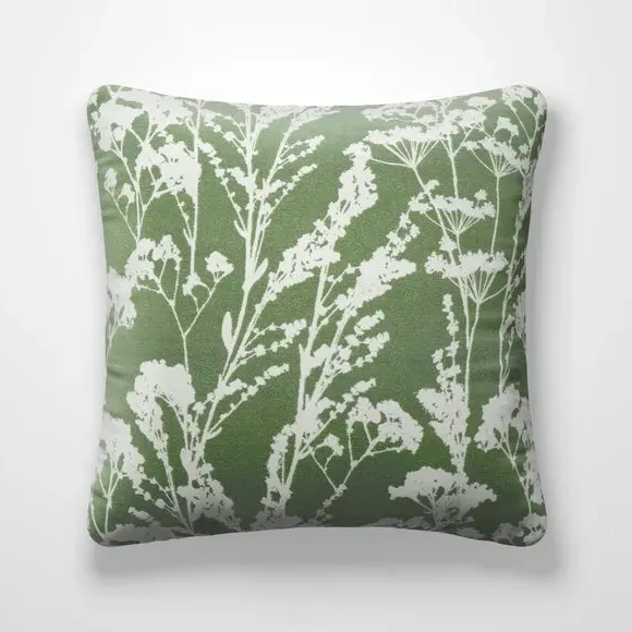 Cushion Cover with Floral Design - Forest, Cotton