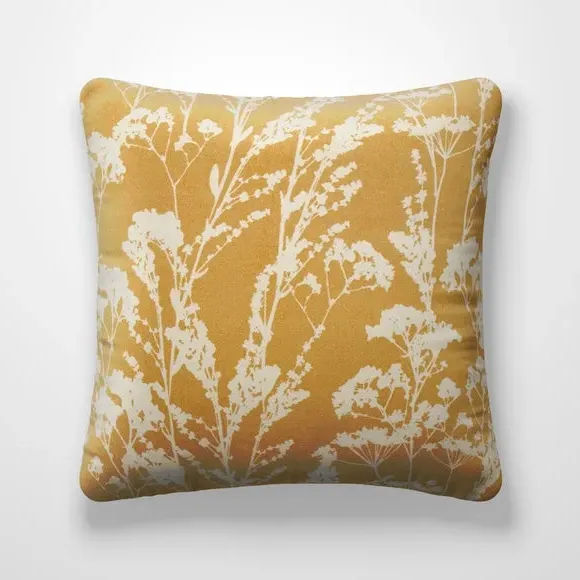 Cushion Cover with Floral Design - Marigold, Cotton