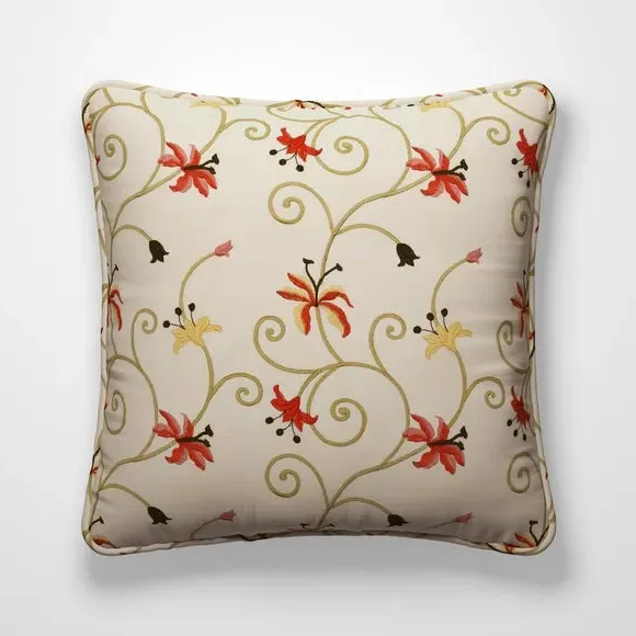 Cushion Cover with Floral Design - Multi