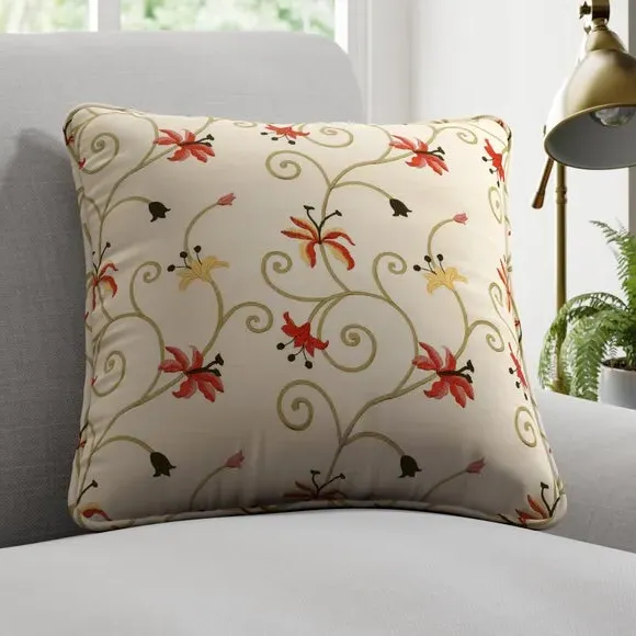 Cushion Cover with Floral Design - Multi