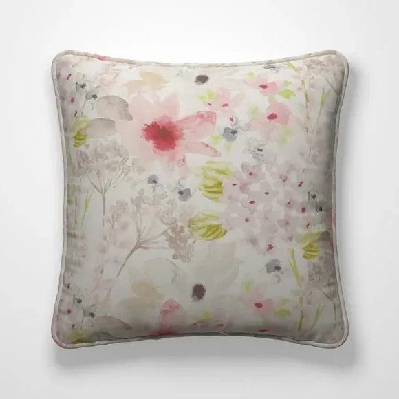 Cushion Cover with Floral Design - Pink