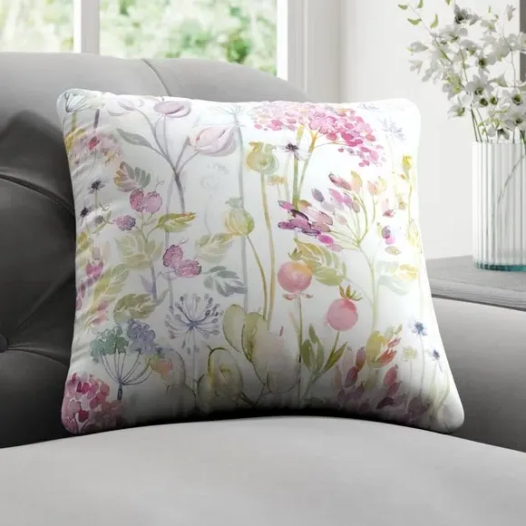 Cushion Cover with Floral Print - Peony, Cotton image