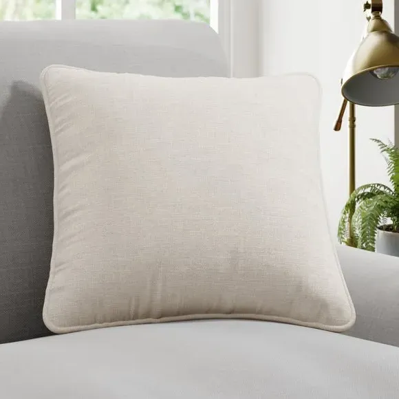 Cushion Cover with Geometric Design - Dove