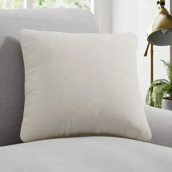 Cushion Cover with Geometric Design - Ivory