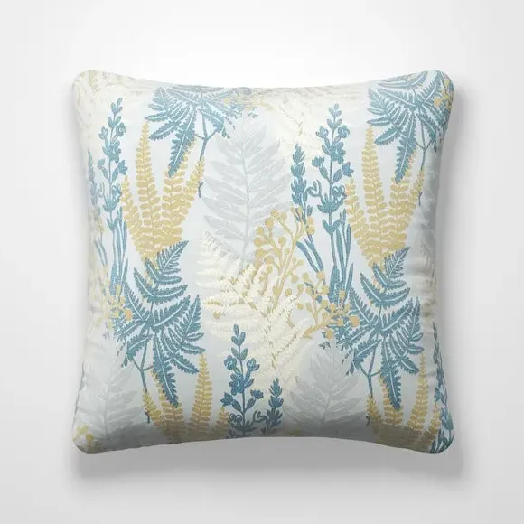 Cushion Cover with Grasses Design - Navy, Polyester