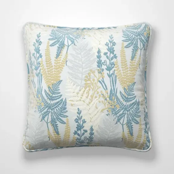 Cushion Cover with Grasses Design - Navy, Polyester