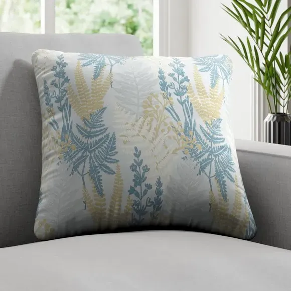 Cushion Cover with Grasses Design - Navy, Polyester image