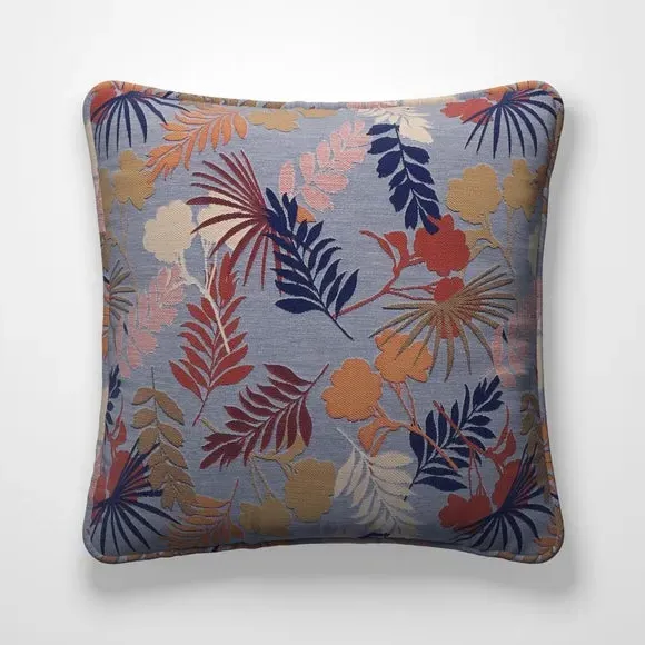 Cushion Cover with Leaf Design - Harlequin