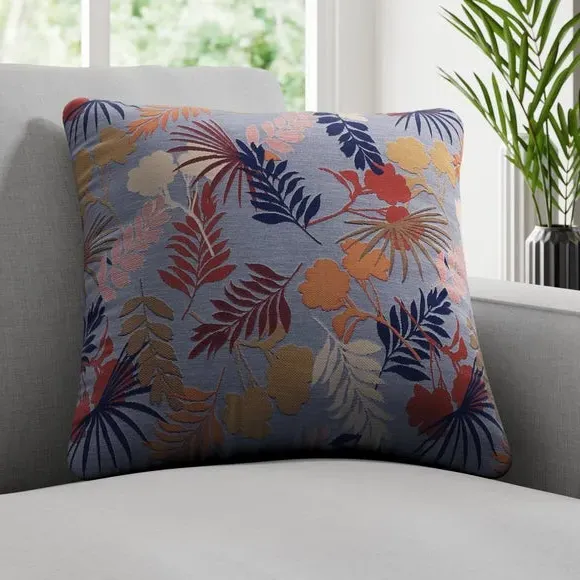 Cushion Cover with Leaf Design - Harlequin image