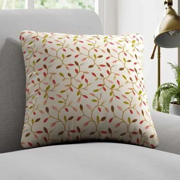 Cushion Cover with Leaf Design - Juliet Chintz image