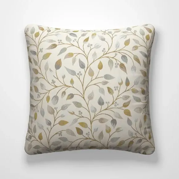 Cushion Cover with Leaf Design - Opal