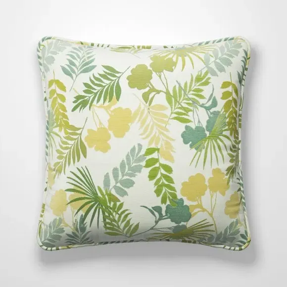 Cushion Cover with Leaf Design - Pampas