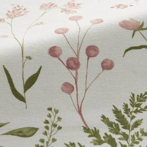 Cushion Cover with Leaf Design - Peony, Cotton