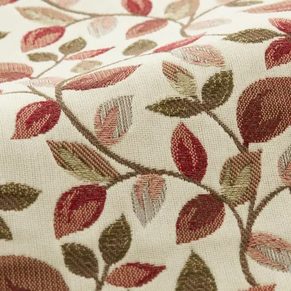 Cushion Cover with Leaf Design - Rosso