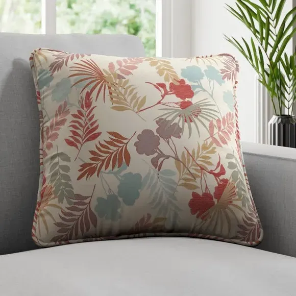 Cushion Cover with Leaf Design - Tutti Frutti