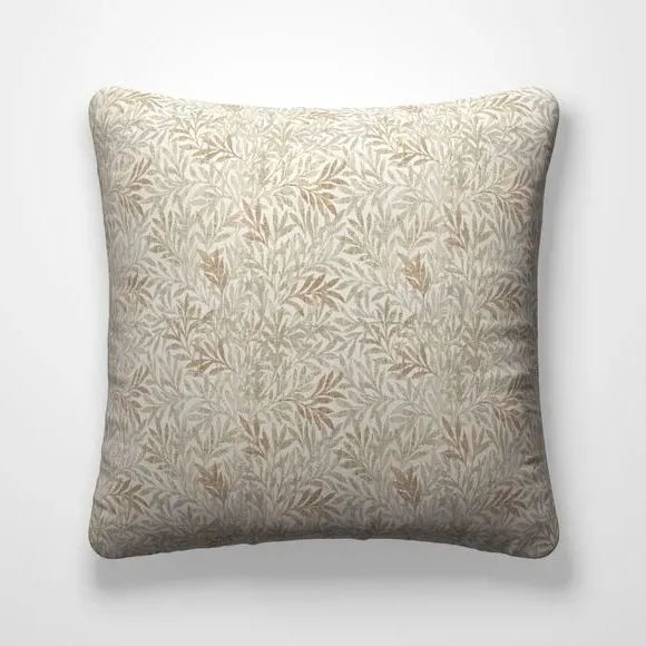 Cushion Cover with Leaf Pattern - Natural