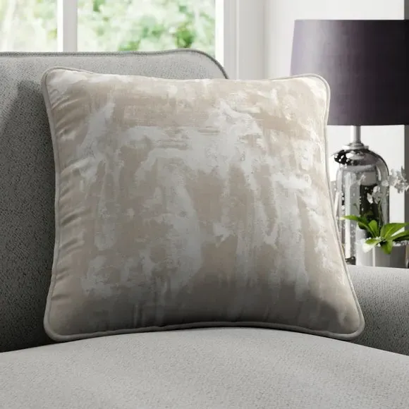 Cushion Cover with Marble Design - Pebble