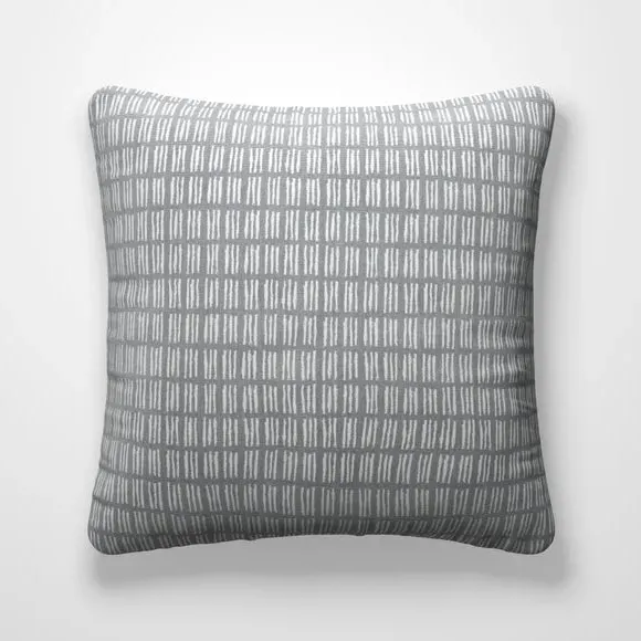 Cushion Cover with Motif Pattern - Slate