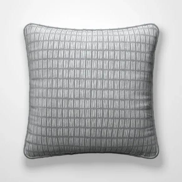 Cushion Cover with Motif Pattern - Slate
