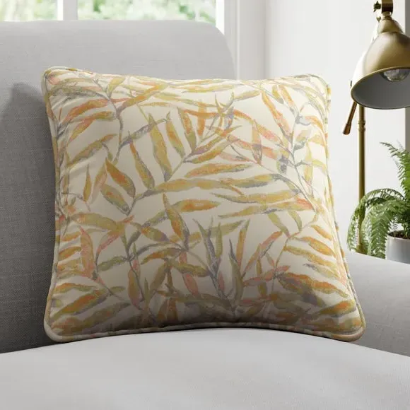 Cushion Cover with Piped Edge - Apricot
