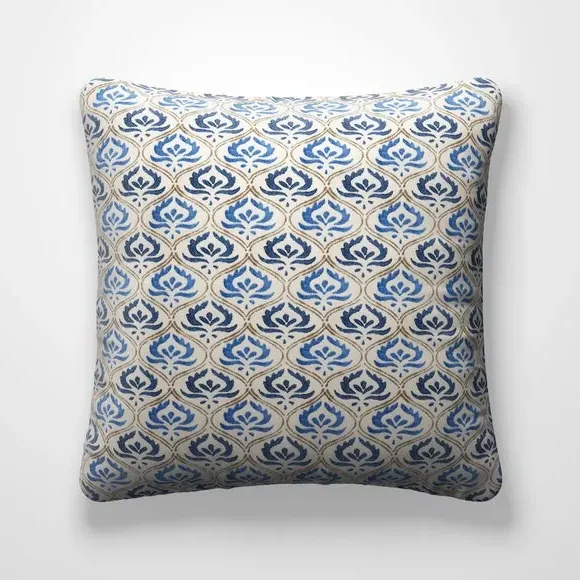 Cushion Cover with Piped Edge - Batik Print