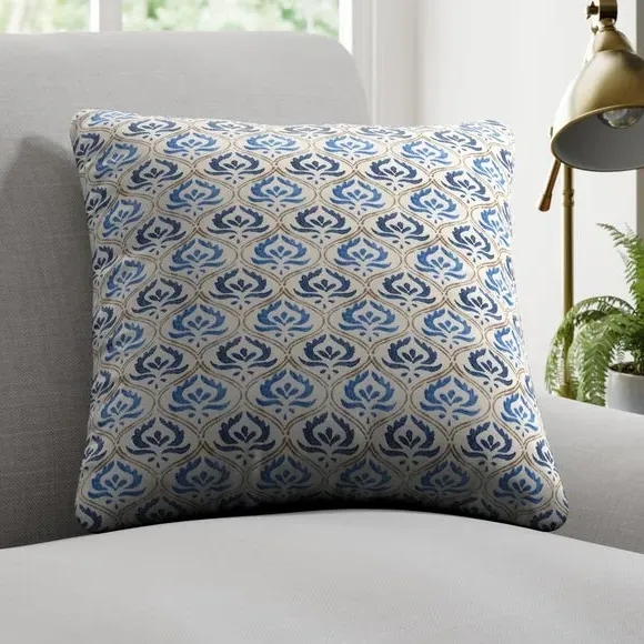 Cushion Cover with Piped Edge - Batik Print image