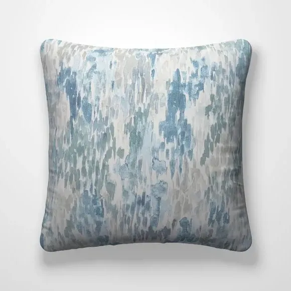 Cushion Cover with Piped Edge - Blue