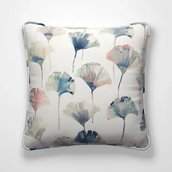 Cushion Cover with Piped Edge - Blush, Floral