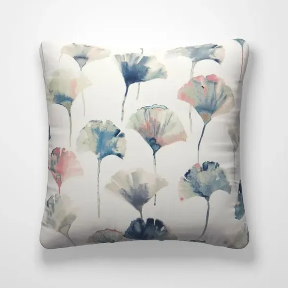 Cushion Cover with Piped Edge - Blush, Floral