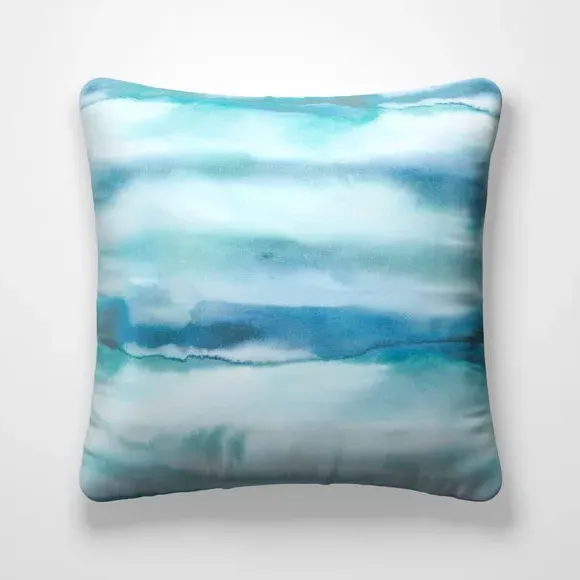 Cushion Cover with Piped Edge - Cobalt, Cotton