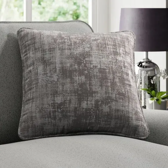 Cushion Cover with Piped Edge - Cool Grey