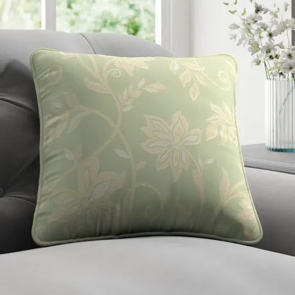 Cushion Cover with Piped Edge - Duckegg