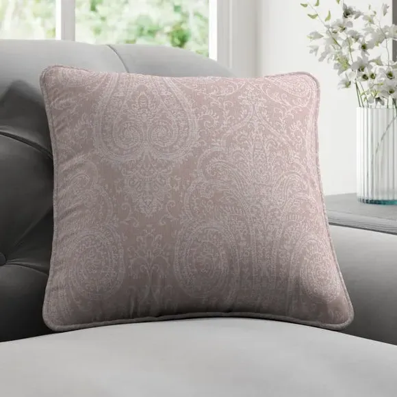 Cushion Cover with Piped Edge - Dusky Rose