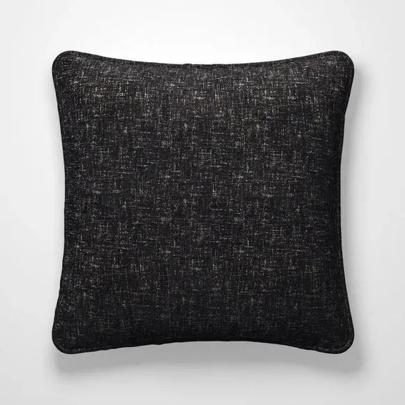 Cushion Cover with Piped Edge - Grey, Jacquard