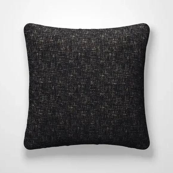 Cushion Cover with Piped Edge - Grey, Jacquard