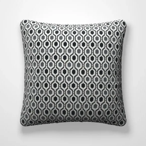 Cushion Cover with Piped Edge - Monochrome