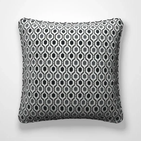 Cushion Cover with Piped Edge - Monochrome