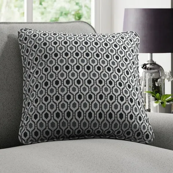 Cushion Cover with Piped Edge - Monochrome