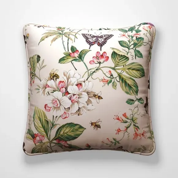 Cushion Cover with Piped Edge - Multi, Fabric