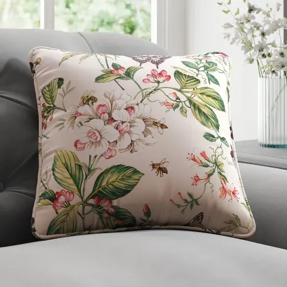 Cushion Cover with Piped Edge - Multi, Fabric